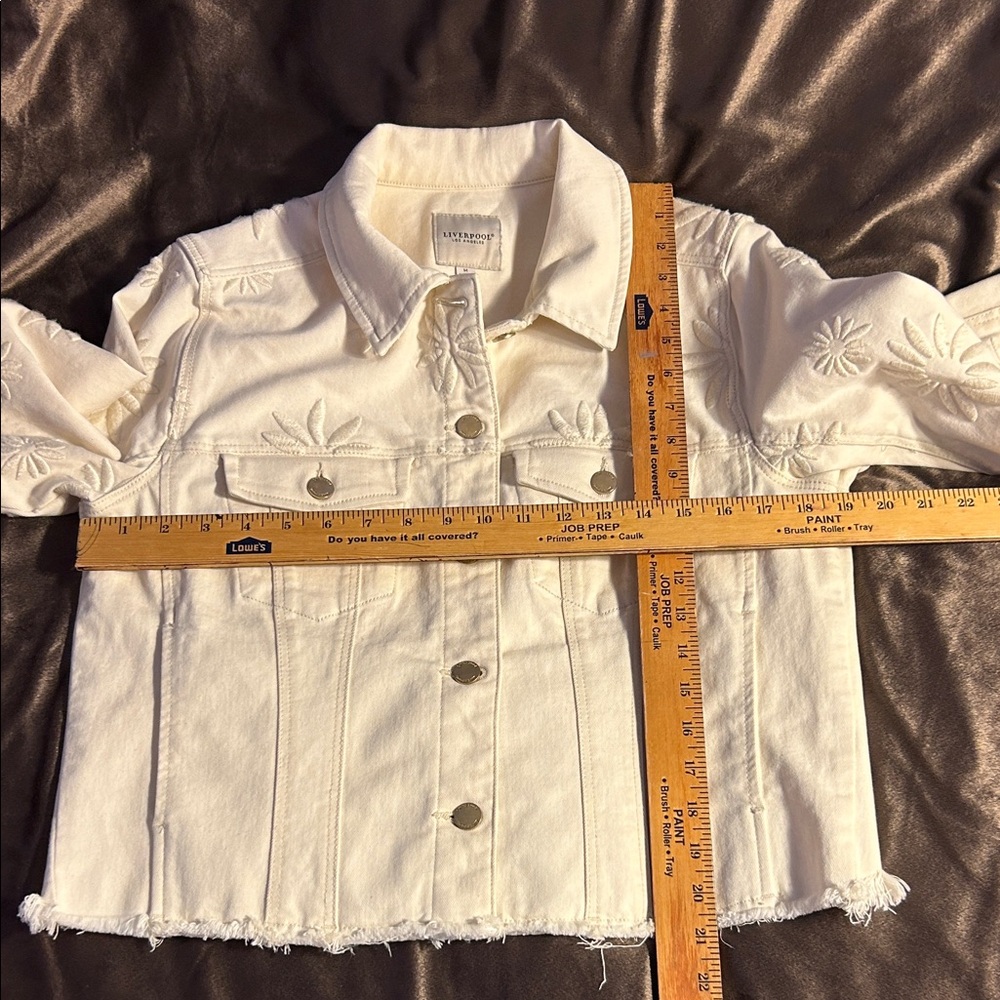 Liverpool Cream Floral Jean Jacket - Picture 6 of 11